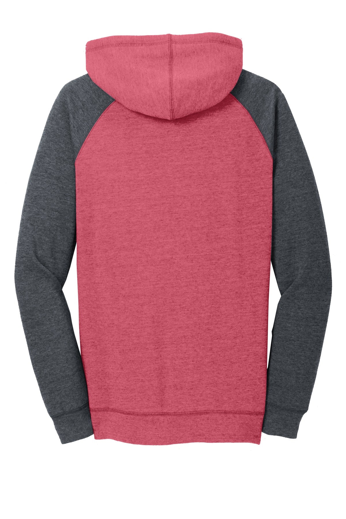 District Women's Lightweight Fleece Raglan Hoodie. DT296 (Choose Your Design)