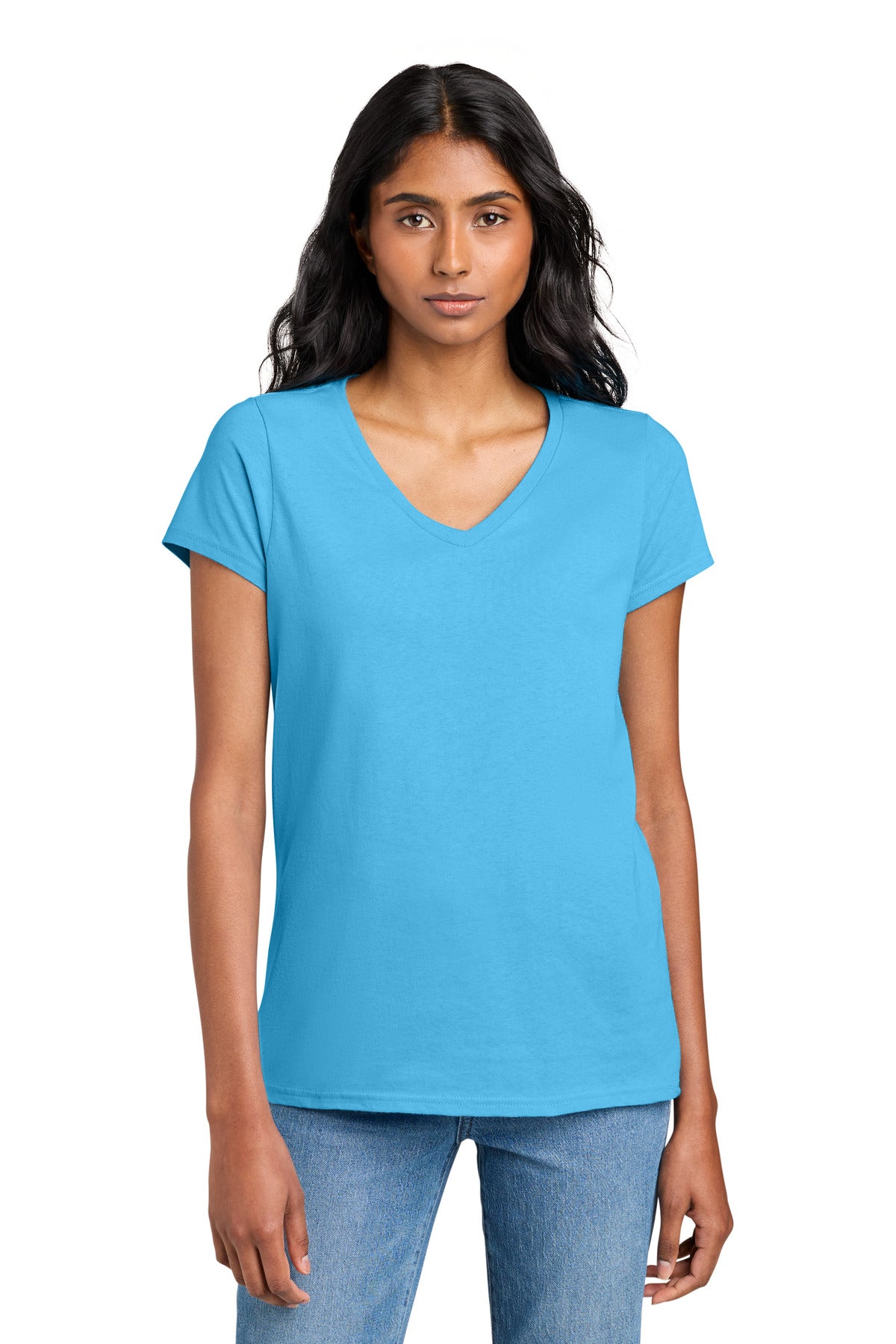 District Women's The Concert Tee V-Neck. DT5002 (Choose Your Design)