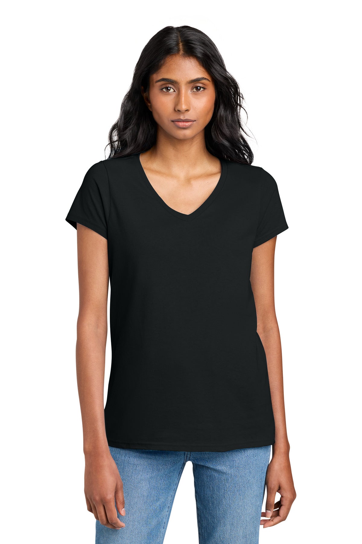 District Women's The Concert Tee V-Neck. DT5002 (Choose Your Design)