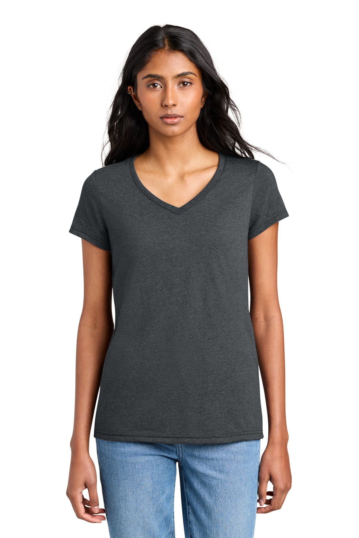 District Women's The Concert Tee V-Neck. DT5002 (Choose Your Design)