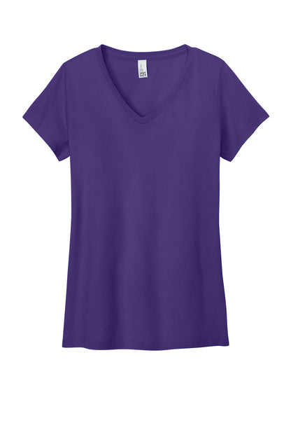 District Women's The Concert Tee V-Neck. DT5002 (Choose Your Design)
