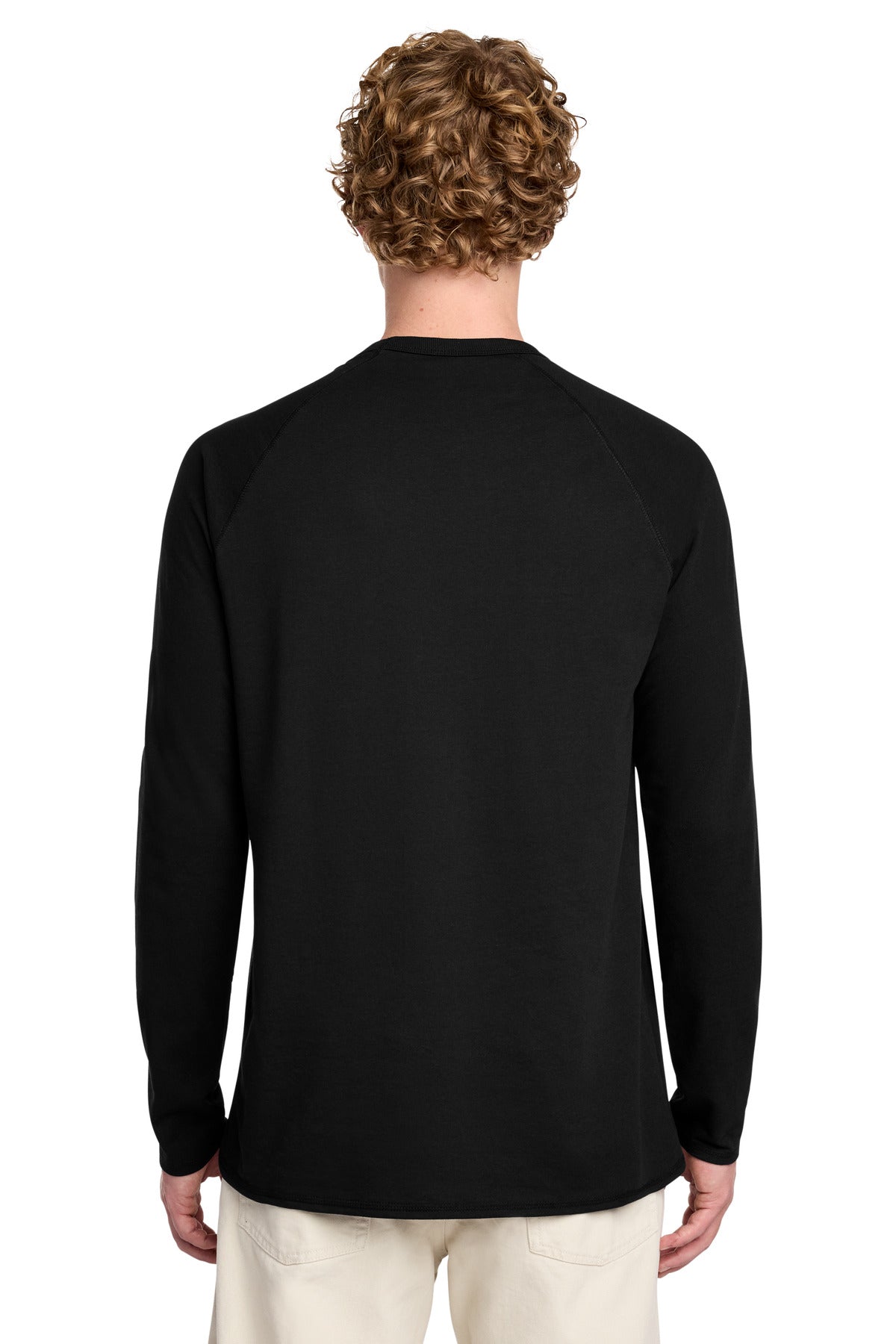 District Featherweight French Terry Long Sleeve Crewneck. DT572 (Choose Your Design)