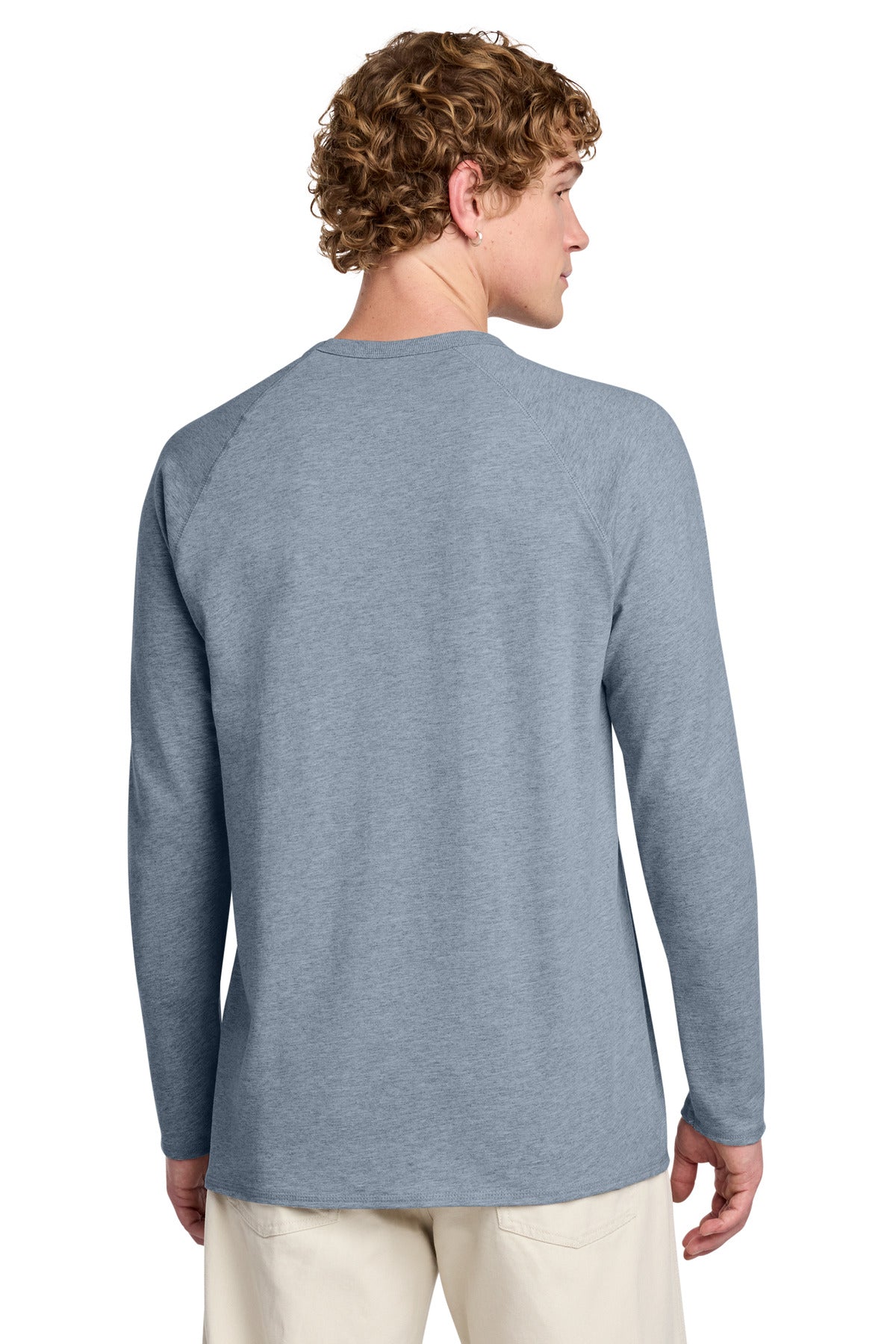 District Featherweight French Terry Long Sleeve Crewneck. DT572 (Choose Your Design)
