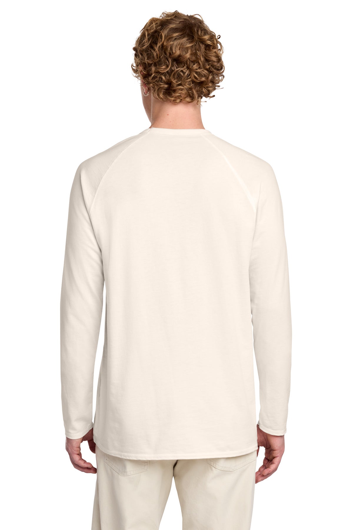 District Featherweight French Terry Long Sleeve Crewneck. DT572 (Choose Your Design)