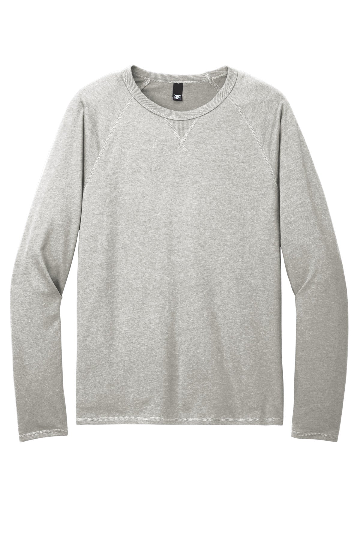 District Featherweight French Terry Long Sleeve Crewneck. DT572 (Choose Your Design)