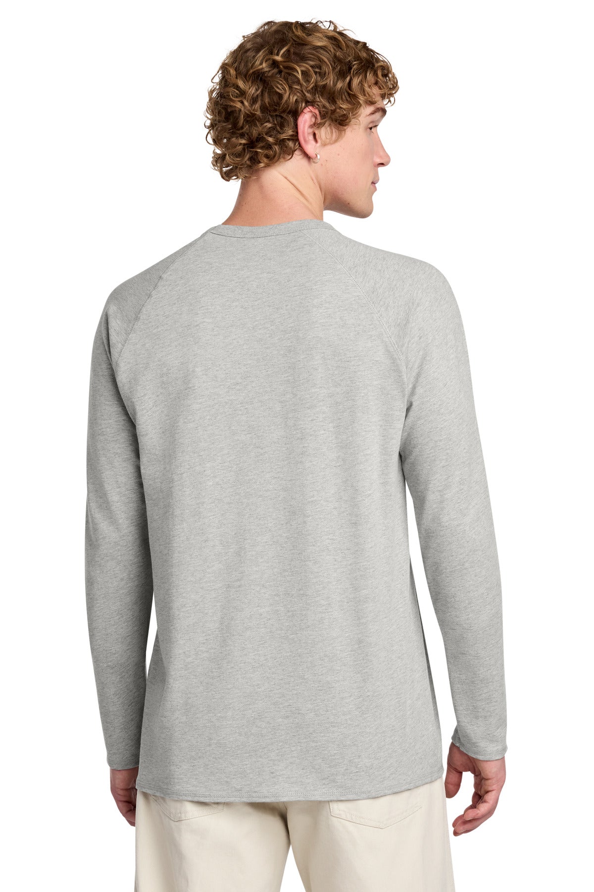 District Featherweight French Terry Long Sleeve Crewneck. DT572 (Choose Your Design)