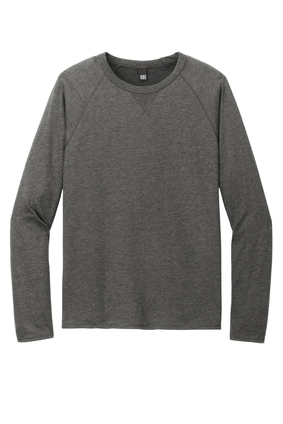 District Featherweight French Terry Long Sleeve Crewneck. DT572 (Choose Your Design)