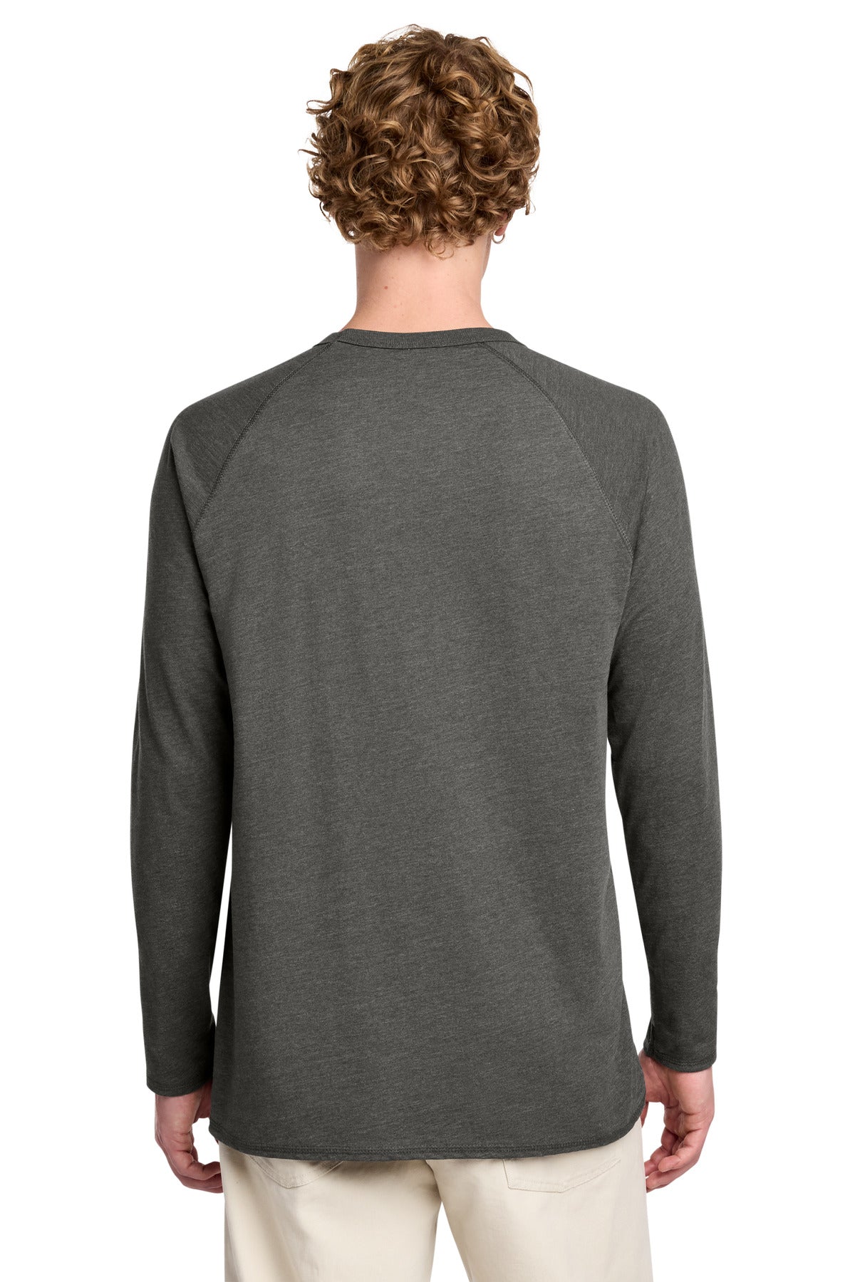 District Featherweight French Terry Long Sleeve Crewneck. DT572 (Choose Your Design)