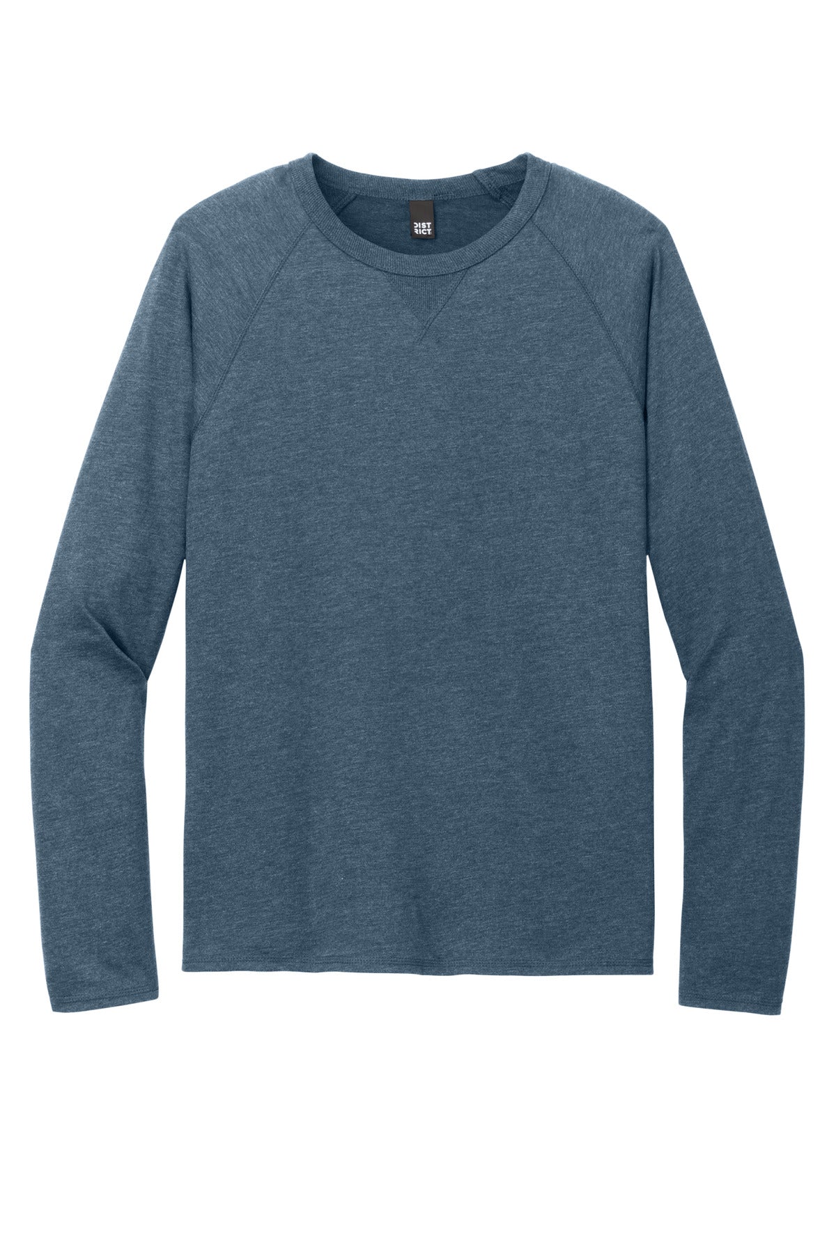 District Featherweight French Terry Long Sleeve Crewneck. DT572 (Choose Your Design)