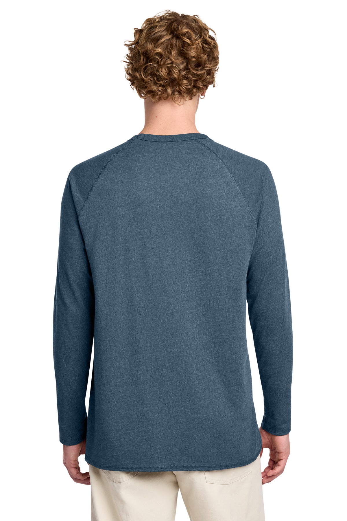District Featherweight French Terry Long Sleeve Crewneck. DT572 (Choose Your Design)