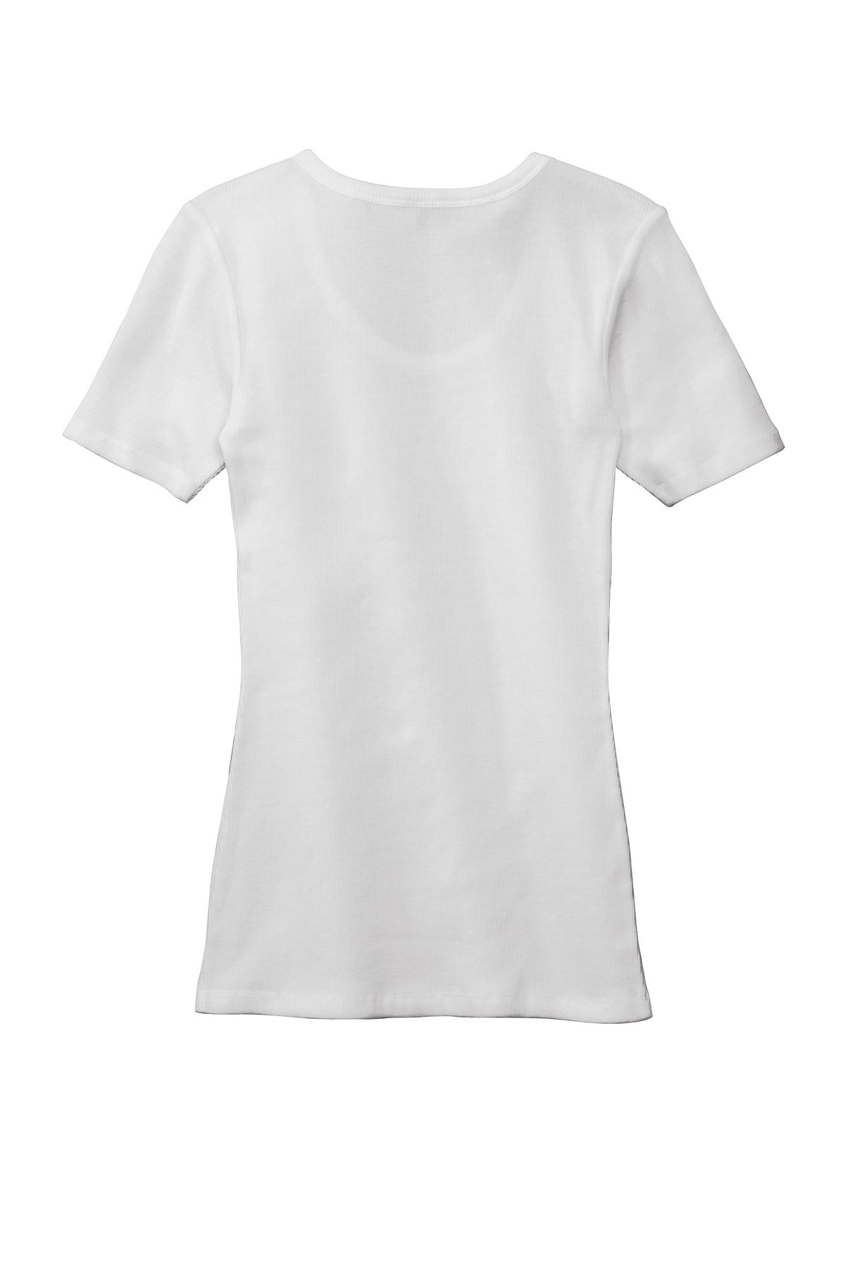 District Women's V.I.T.Rib Scoop Neck Tee. DT6020 (Choose Your Design)