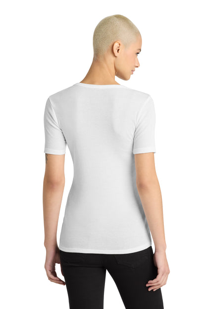 District Women's V.I.T.Rib Scoop Neck Tee. DT6020 (Choose Your Design)
