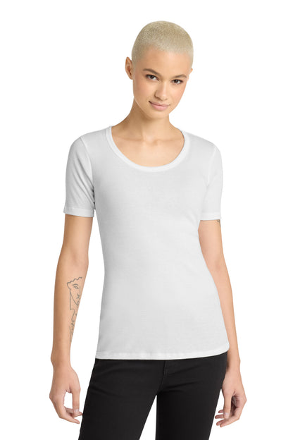 District Women's V.I.T.Rib Scoop Neck Tee. DT6020 (Choose Your Design)