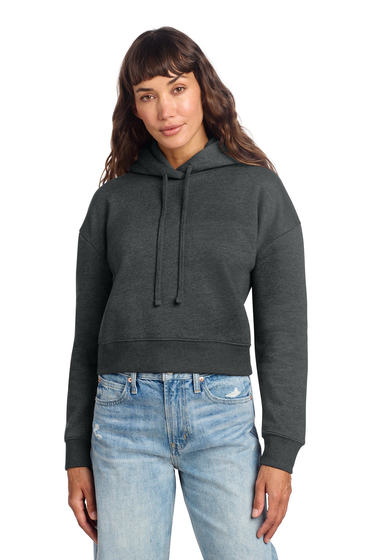 District Women's V.I.T. Fleece Hoodie. DT6101 (Choose Your Design)