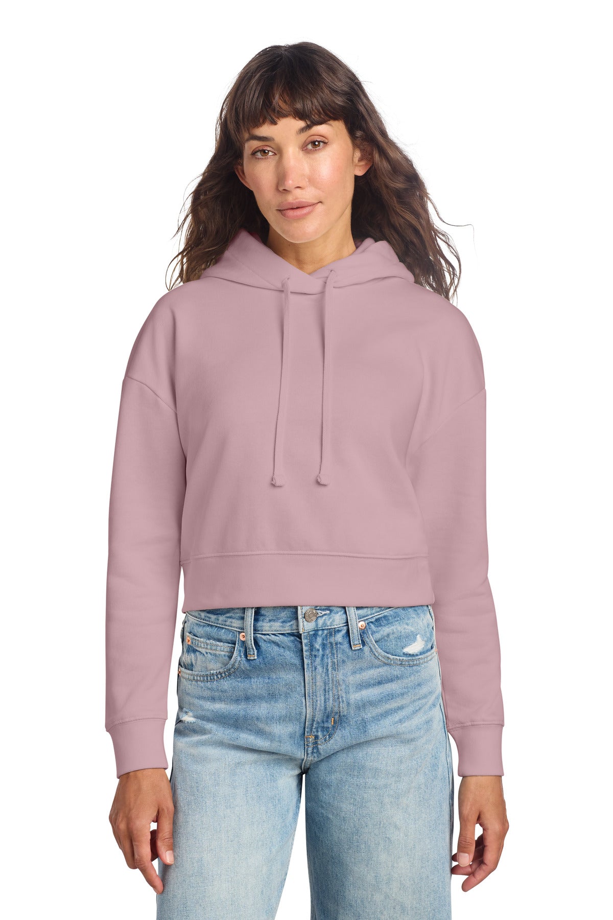 District Women's V.I.T. Fleece Hoodie. DT6101 (Choose Your Design)