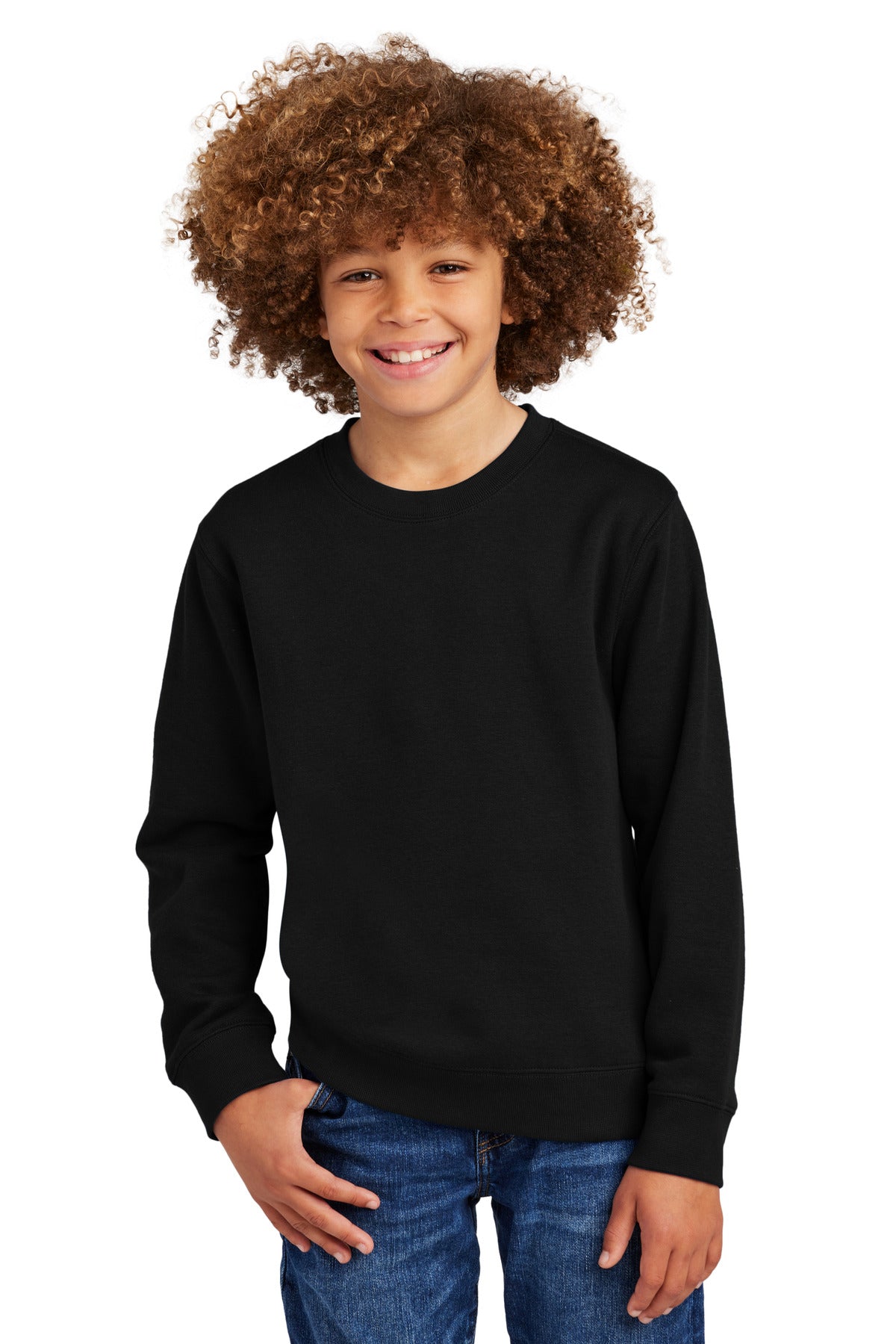 District Youth V.I.T. Fleece Crew. DT6104Y (Choose Your Design)