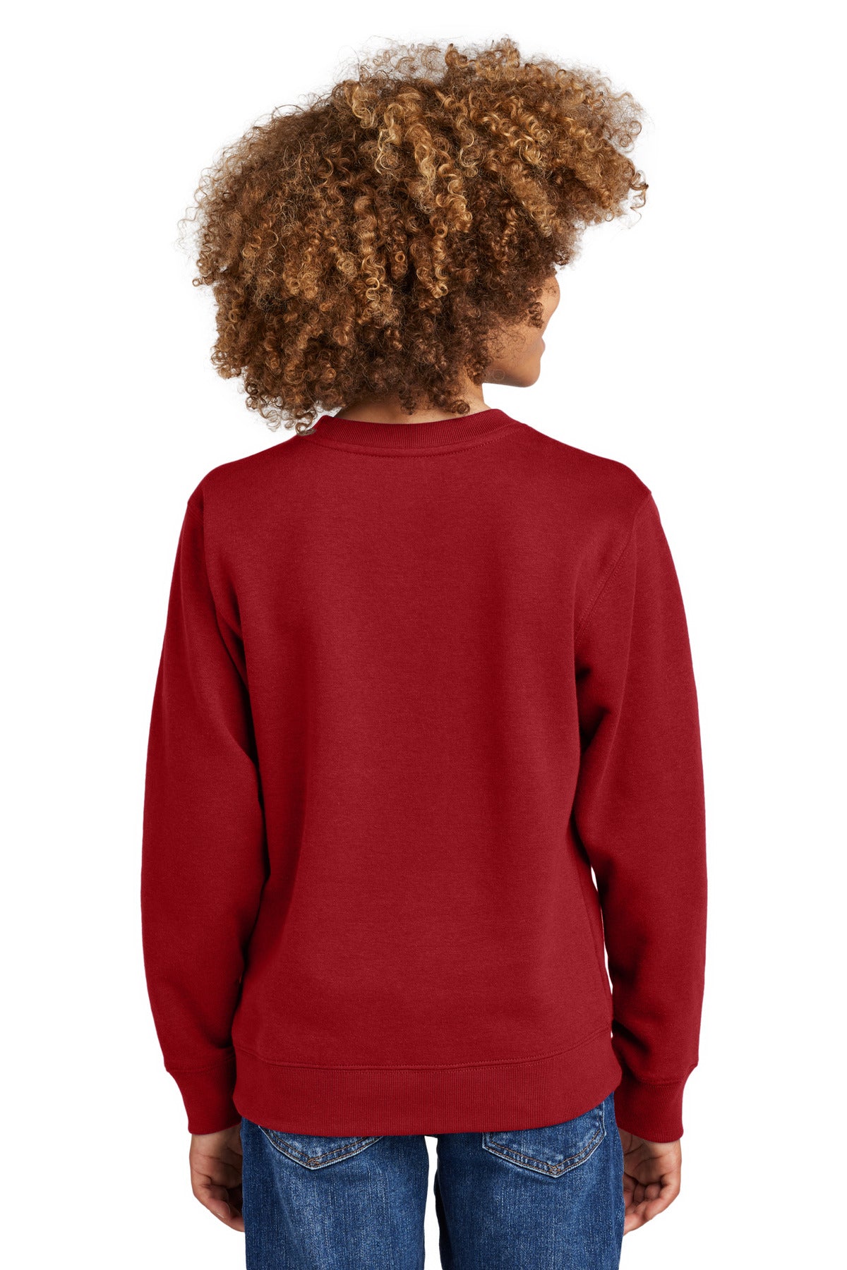 District Youth V.I.T. Fleece Crew. DT6104Y (Choose Your Design)