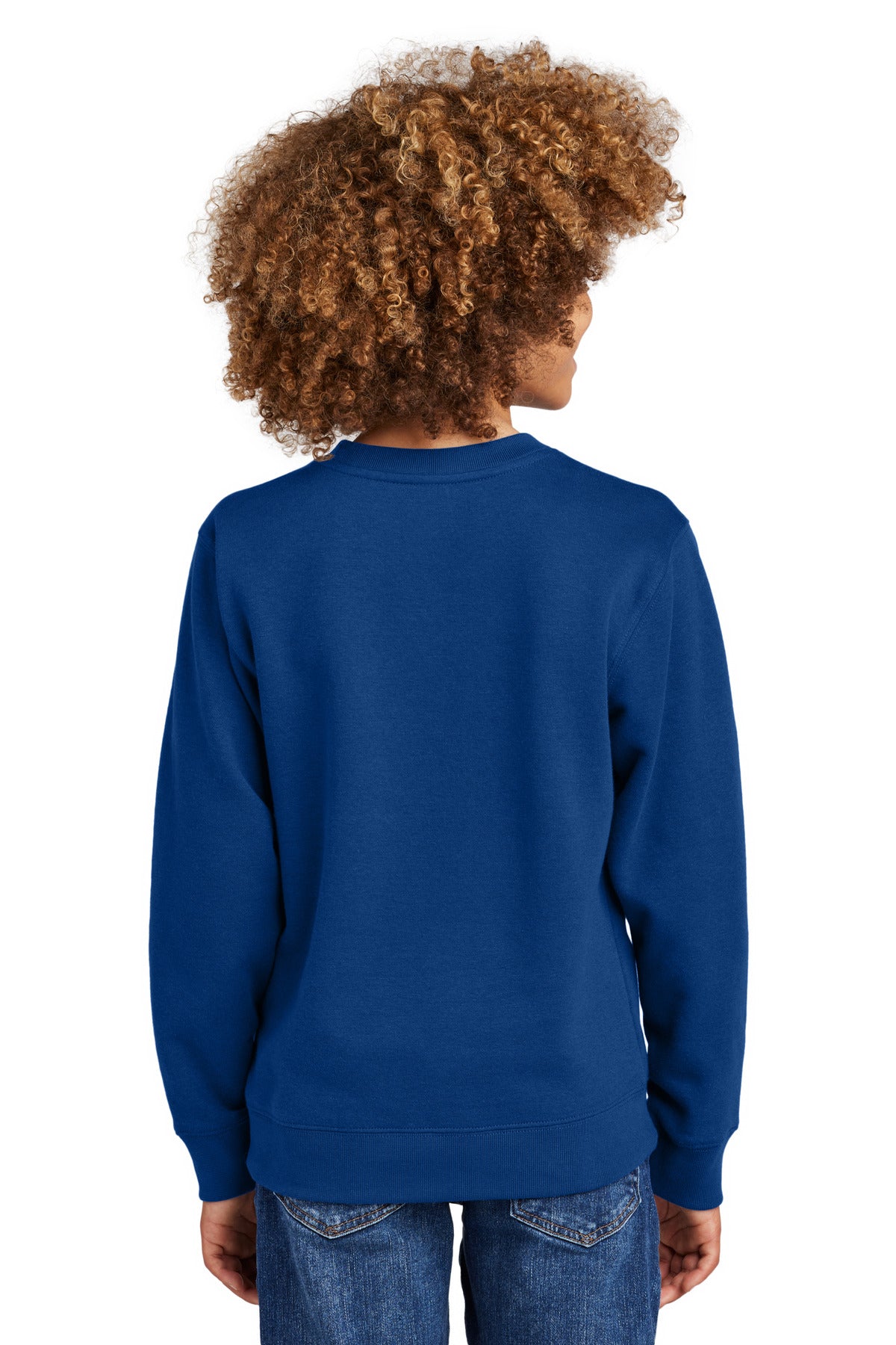 District Youth V.I.T. Fleece Crew. DT6104Y (Choose Your Design)