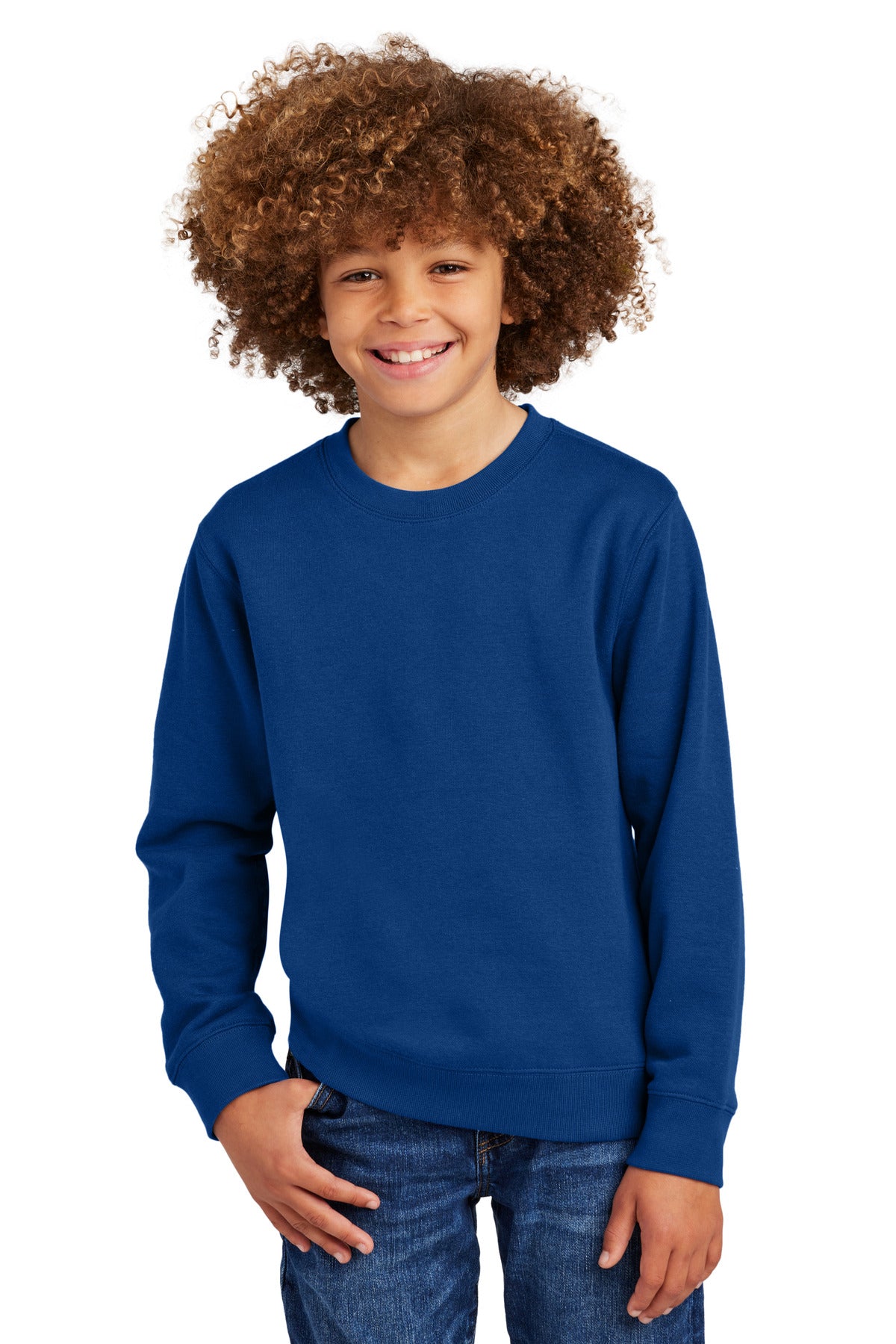 District Youth V.I.T. Fleece Crew. DT6104Y (Choose Your Design)
