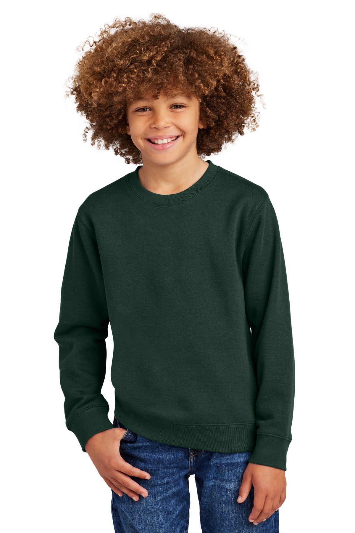 District Youth V.I.T. Fleece Crew. DT6104Y (Choose Your Design)