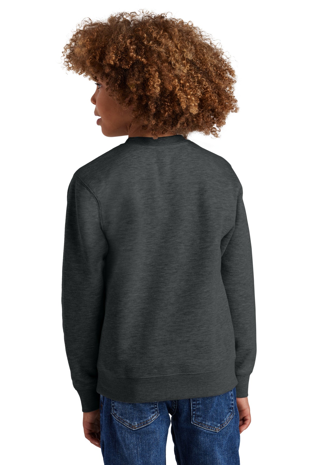 District Youth V.I.T. Fleece Crew. DT6104Y (Choose Your Design)