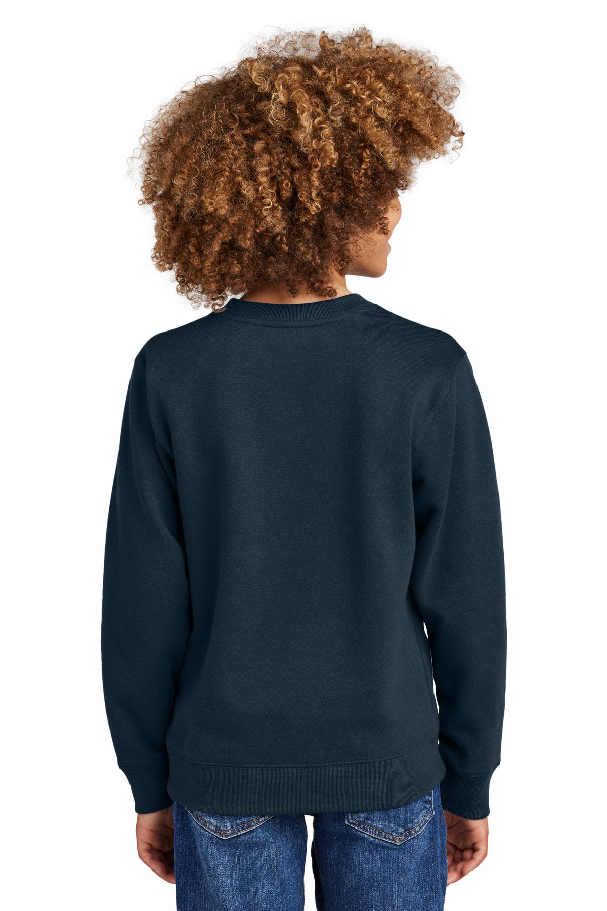 District Youth V.I.T. Fleece Crew. DT6104Y (Choose Your Design)