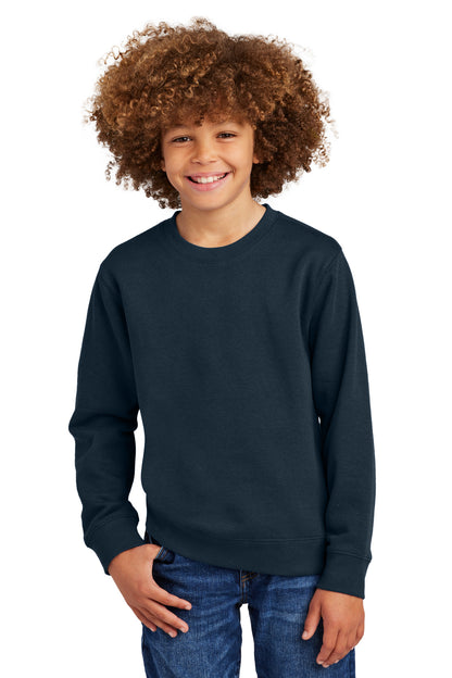 District Youth V.I.T. Fleece Crew. DT6104Y (Choose Your Design)