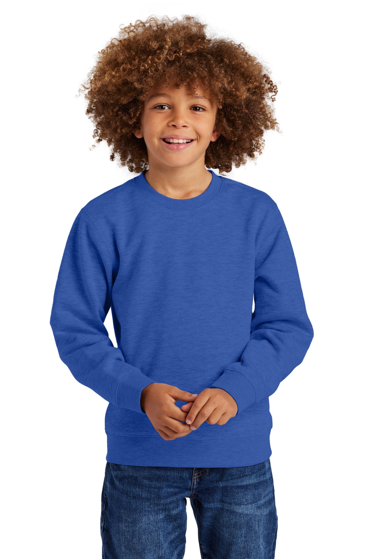 District Youth V.I.T. Fleece Crew. DT6104Y (Choose Your Design)