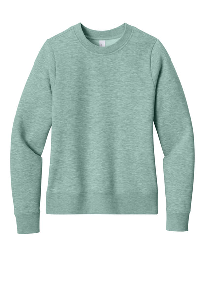 District Women's V.I.T. Fleece Crew. DT6105 (Choose Your Design)