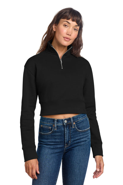 District Women's V.I.T. Fleece 1/2-Zip. DT6111 (Choose Your Design)