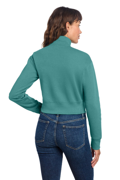 District Women's V.I.T. Fleece 1/2-Zip. DT6111 (Choose Your Design)