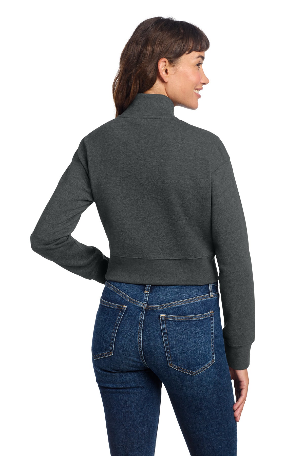 District Women's V.I.T. Fleece 1/2-Zip. DT6111 (Choose Your Design)