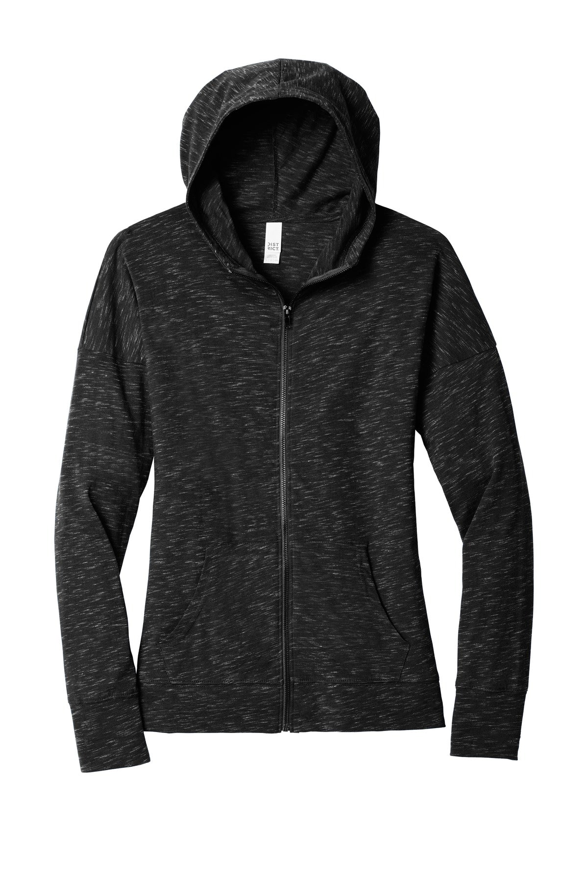 District Women's Medal Full-Zip Hoodie. DT665 (Choose Your Design)