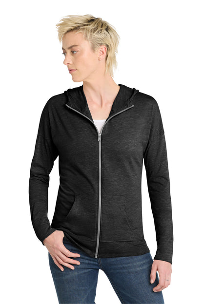 District Women's Medal Full-Zip Hoodie. DT665 (Choose Your Design)
