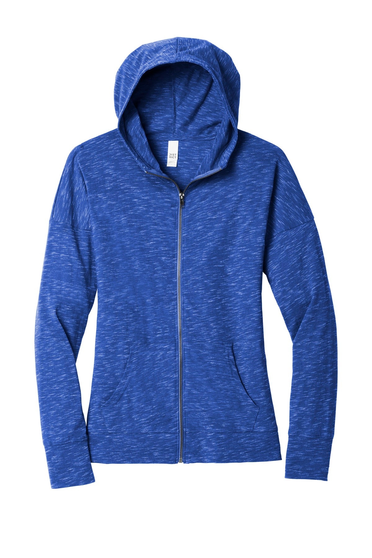 District Women's Medal Full-Zip Hoodie. DT665 (Choose Your Design)