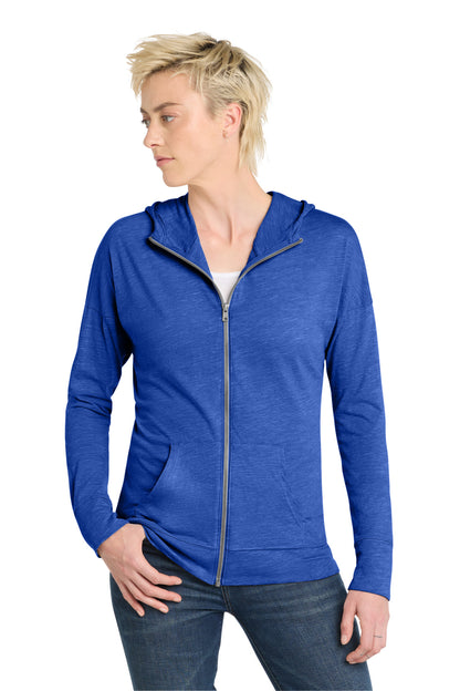District Women's Medal Full-Zip Hoodie. DT665 (Choose Your Design)