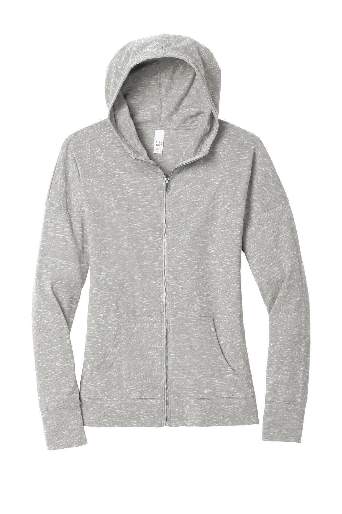 District Women's Medal Full-Zip Hoodie. DT665 (Choose Your Design)