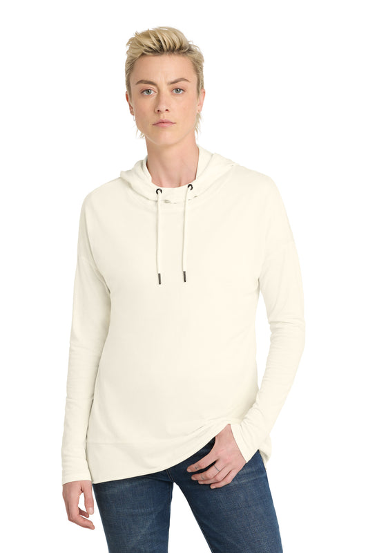 District Women's Featherweight French Terry Hoodie. DT671 (Choose Your Design)