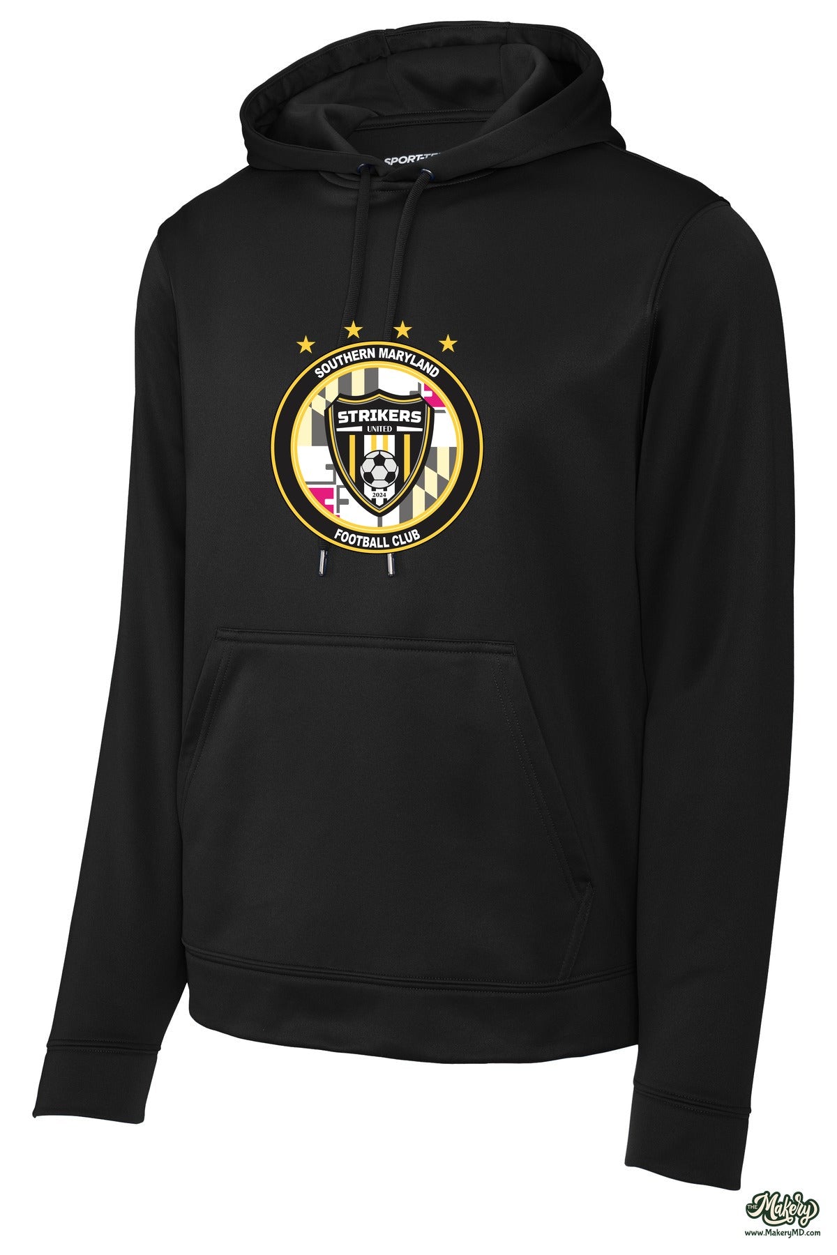 Performance Hoodie / Black / front