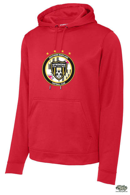 Performance Hoodie / Deep Red / front