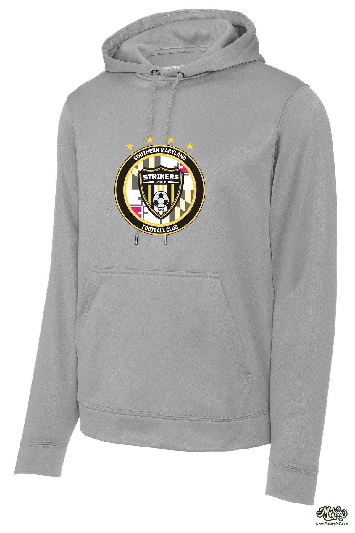 Performance Hoodie / Silver / front