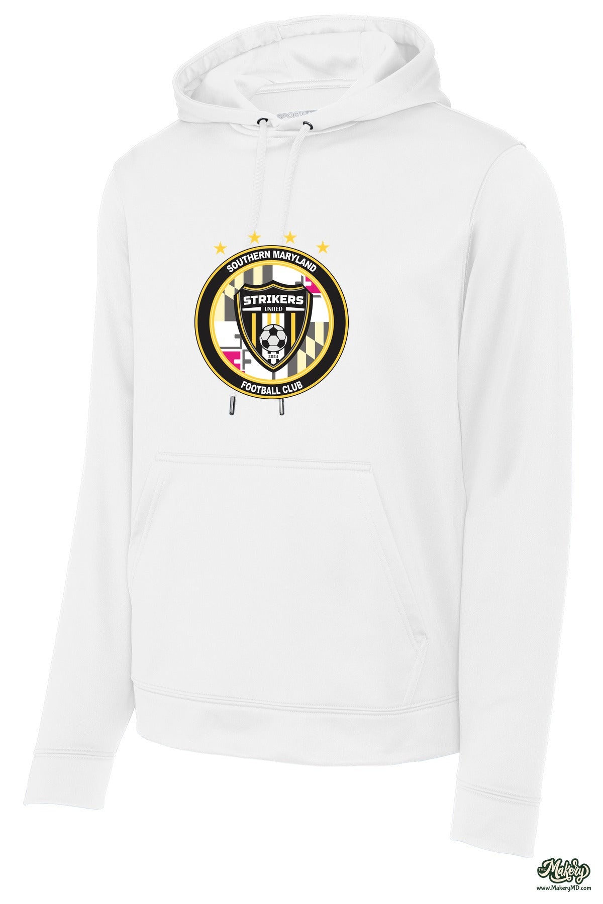 Performance Hoodie / White / front