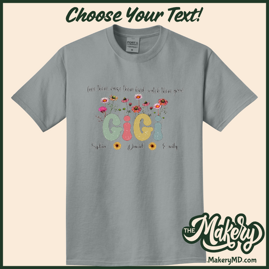 Wild Flowers - Custom Text and Custom Year - (M00-D-Flower02)