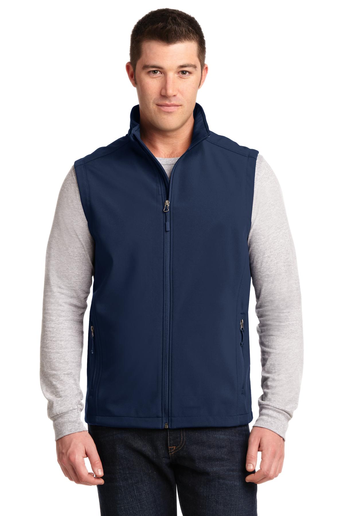 Port Authority Core Soft Shell Vest. J325 (Choose Your Design)