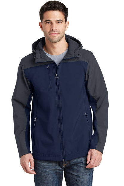 Port Authority Hooded Core Soft Shell Jacket. J335 (Choose Your Design)