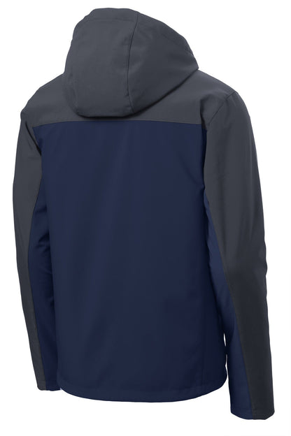 Port Authority Hooded Core Soft Shell Jacket. J335 (Choose Your Design)