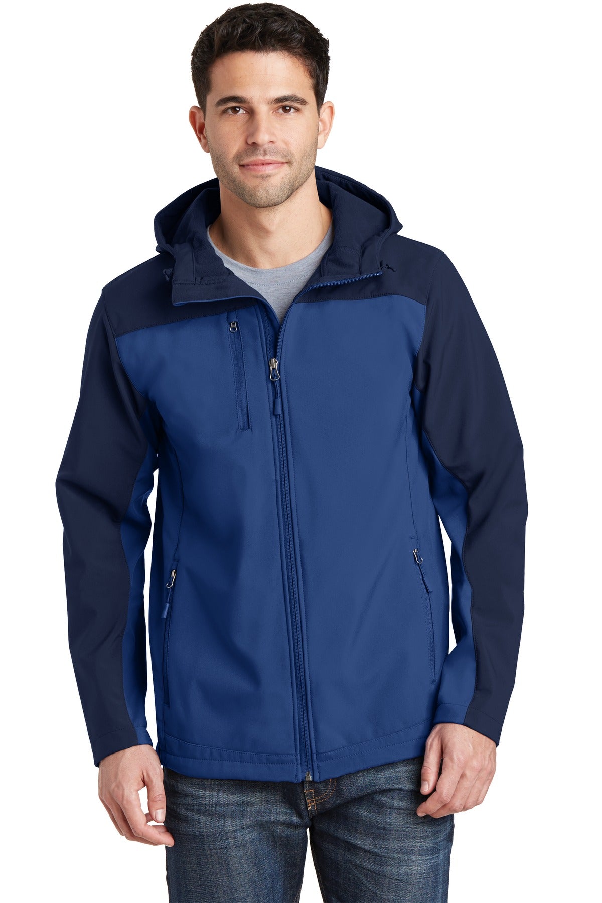 Port Authority Hooded Core Soft Shell Jacket. J335 (Choose Your Design)