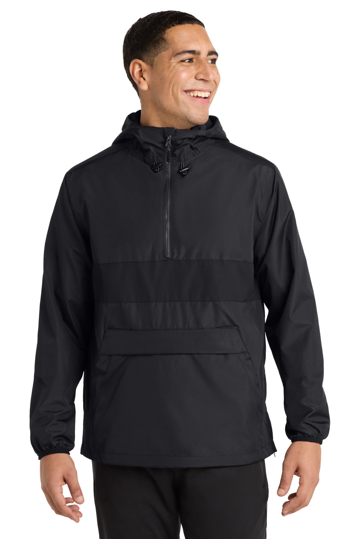 Sport-Tek Zipped Pocket Anorak. JST65 (Choose Your Design)