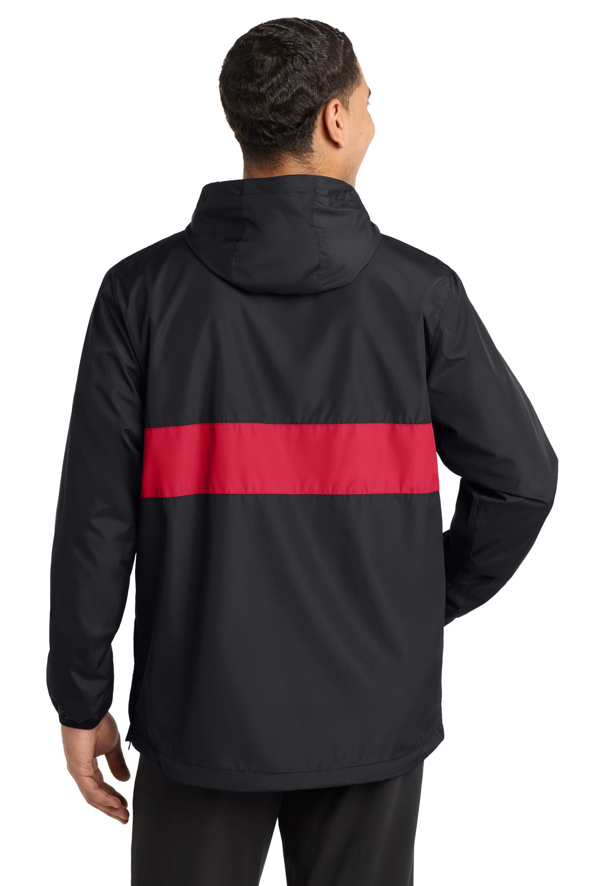 Sport-Tek Zipped Pocket Anorak. JST65 (Choose Your Design)