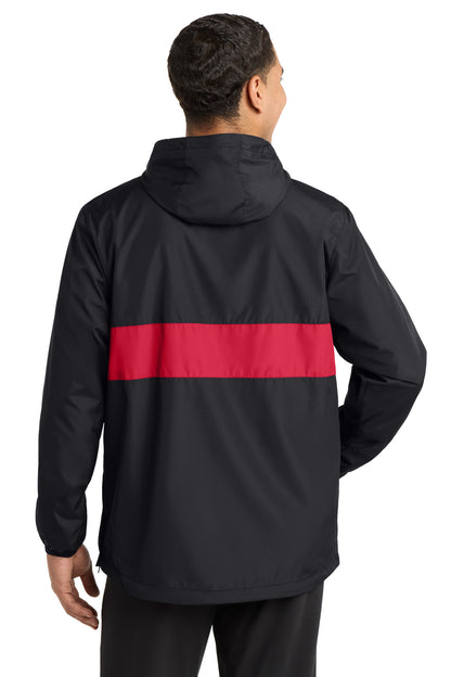 Sport-Tek Zipped Pocket Anorak. JST65 (Choose Your Design)